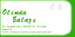 olinda balazs business card